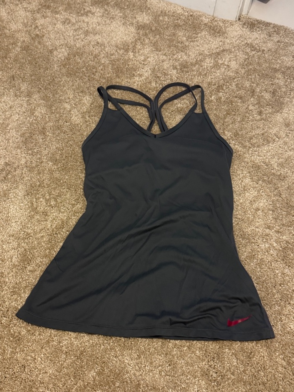 Nike Grey Women's Strappy Performance Tank